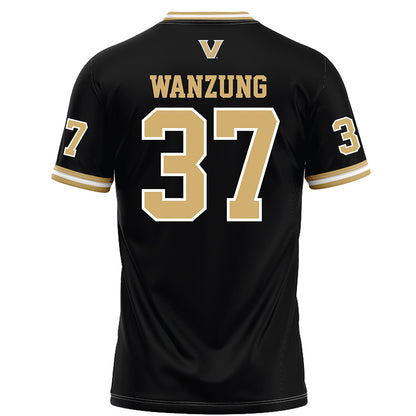 Vanderbilt - NCAA Football : Jack Wanzung - Black Football Jersey-1