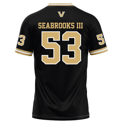 Vanderbilt - NCAA Football : Glenn Seabrooks III - Black Football Jersey