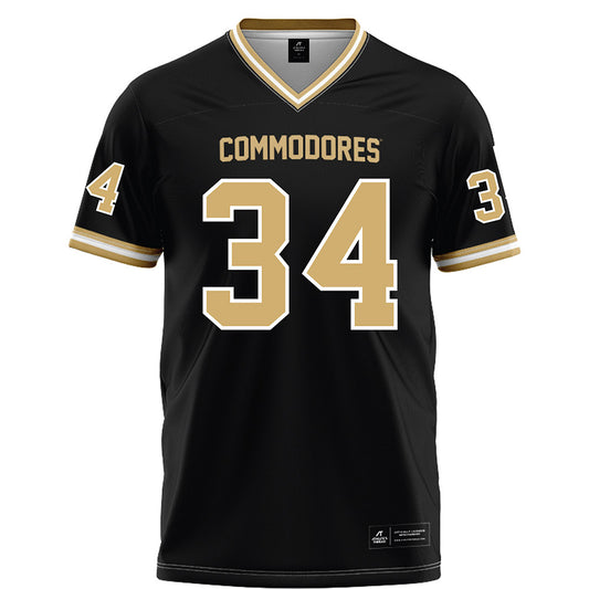 Vanderbilt - NCAA Football : Austin Howard - Black Football Jersey-0