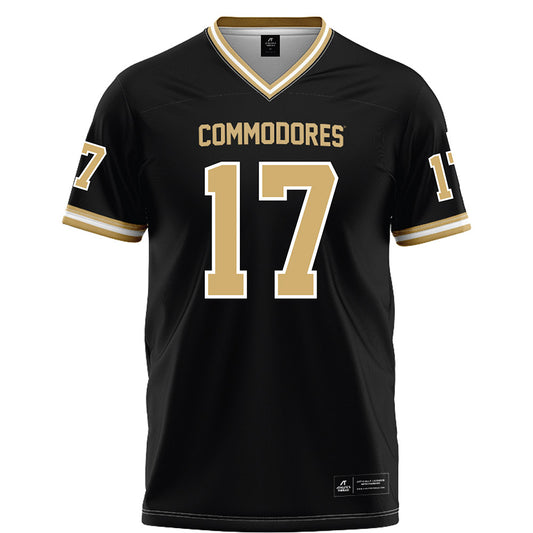 Vanderbilt - NCAA Football : Mark Davis - Black Football Jersey-0