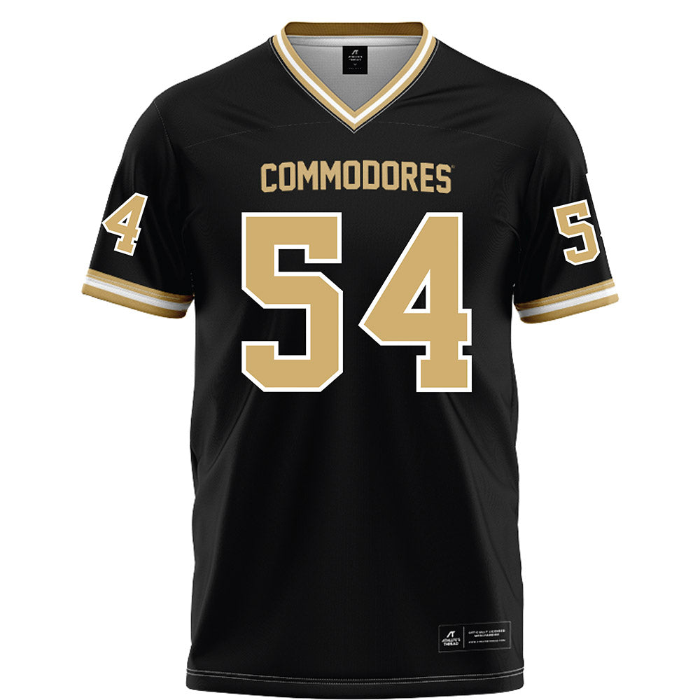 Vanderbilt - NCAA Football : Steven Hubbard - Black Football Jersey