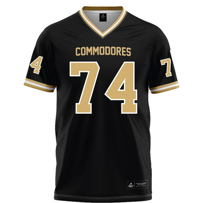 Vanderbilt - NCAA Football : Cameron Bosen - Black Football Jersey