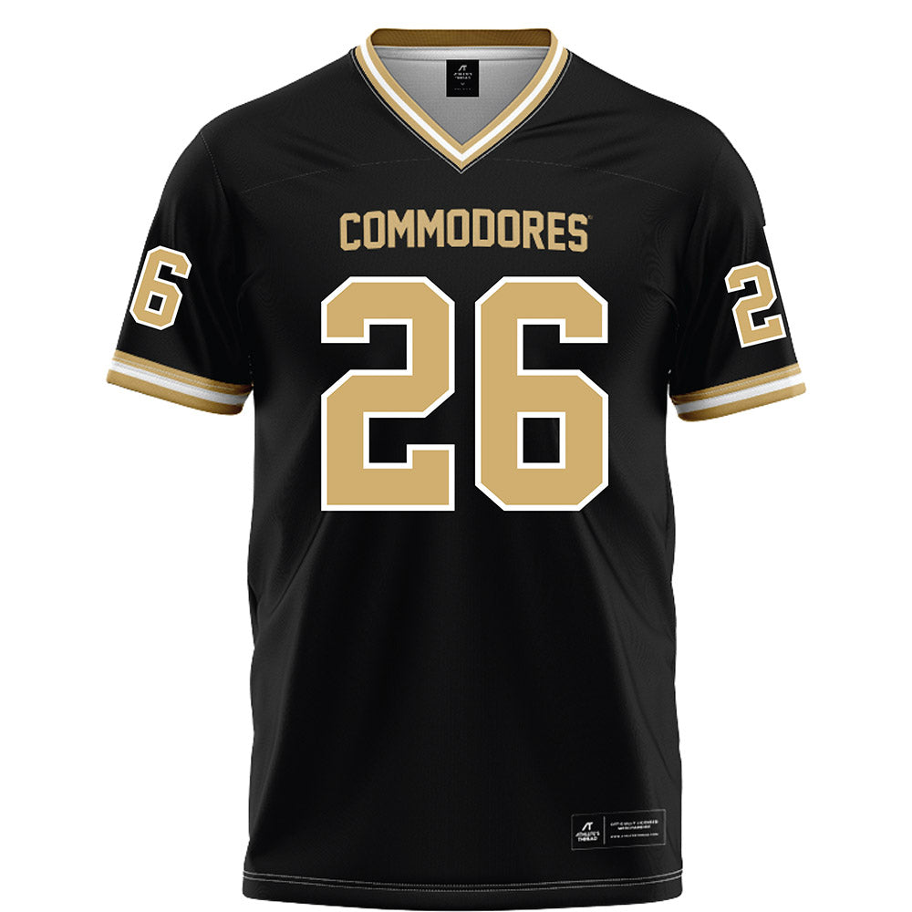 Vanderbilt - NCAA Football : Cayden Daniels - Black Football Jersey-0