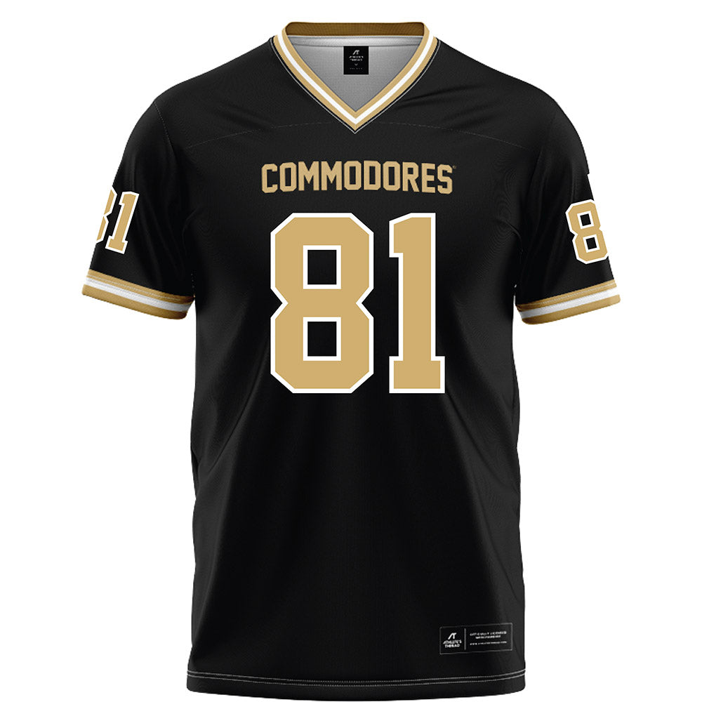 Vanderbilt - NCAA Football : Kayleb barnett - Black Football Jersey-0