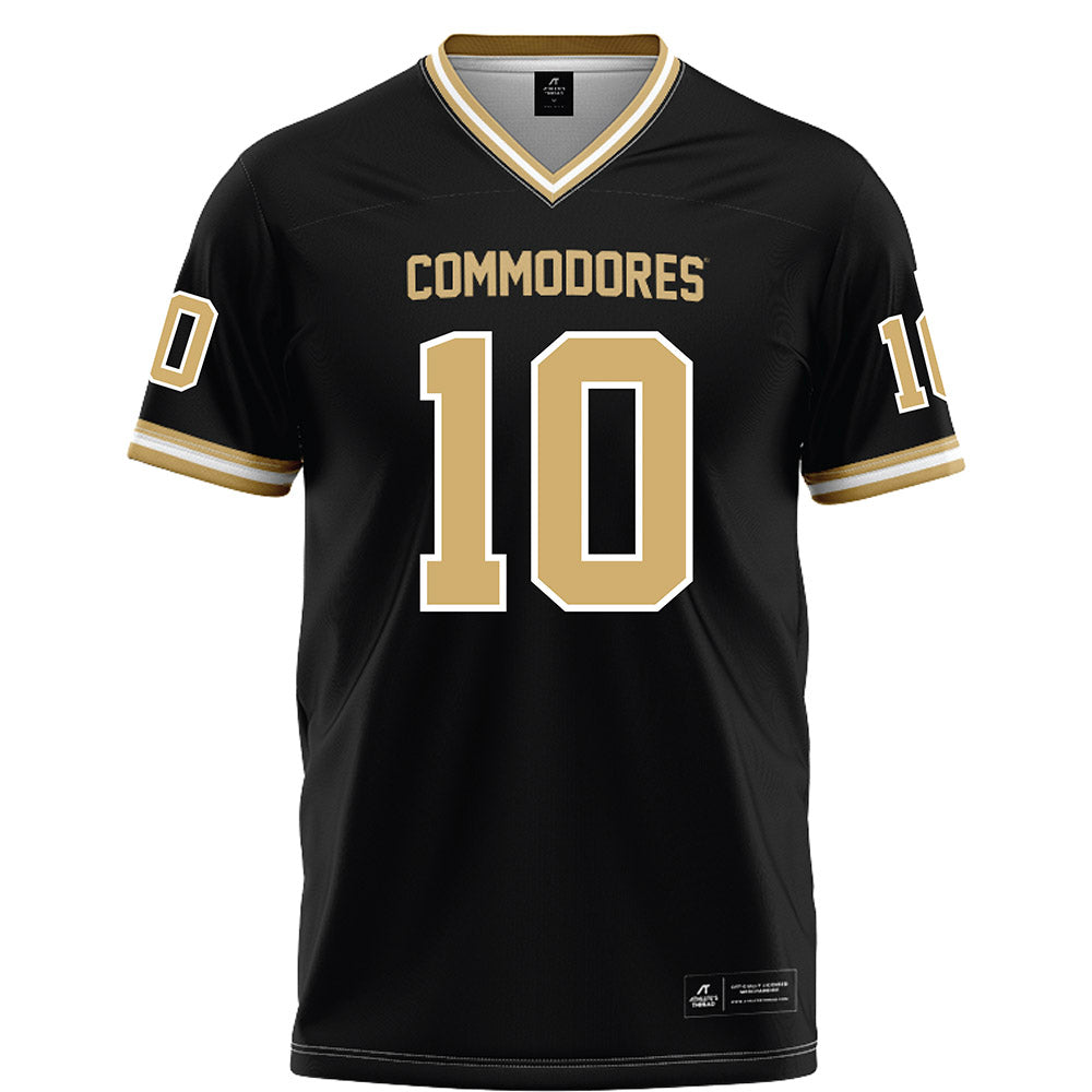 Vanderbilt - NCAA Football : Whit Muschamp - Black Football Jersey-0