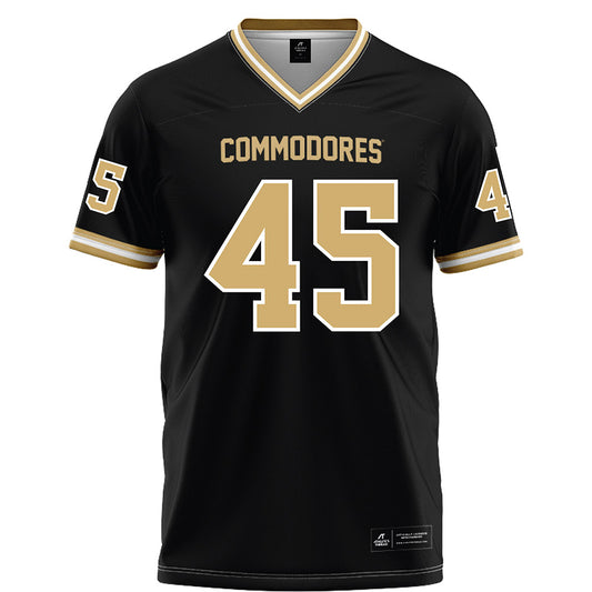 Vanderbilt - NCAA Football : Emmanuel Adebi - Black Football Jersey-0
