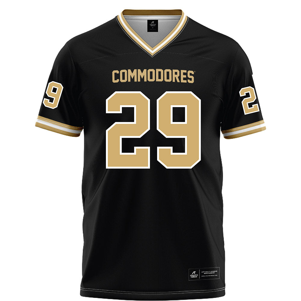 Vanderbilt - NCAA Football : Miles Capers - Black Football Jersey