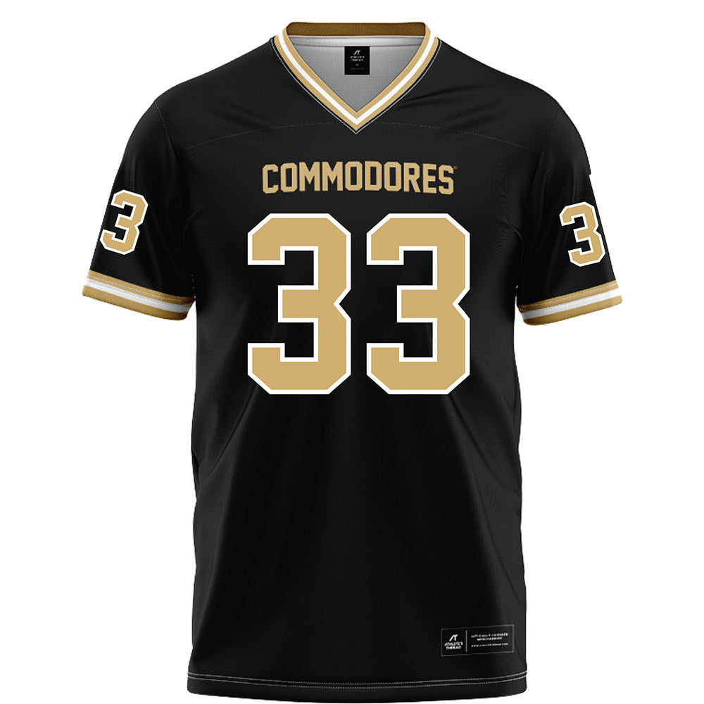 Vanderbilt - NCAA Football : Gabe Fields Jr - Black Football Jersey-0