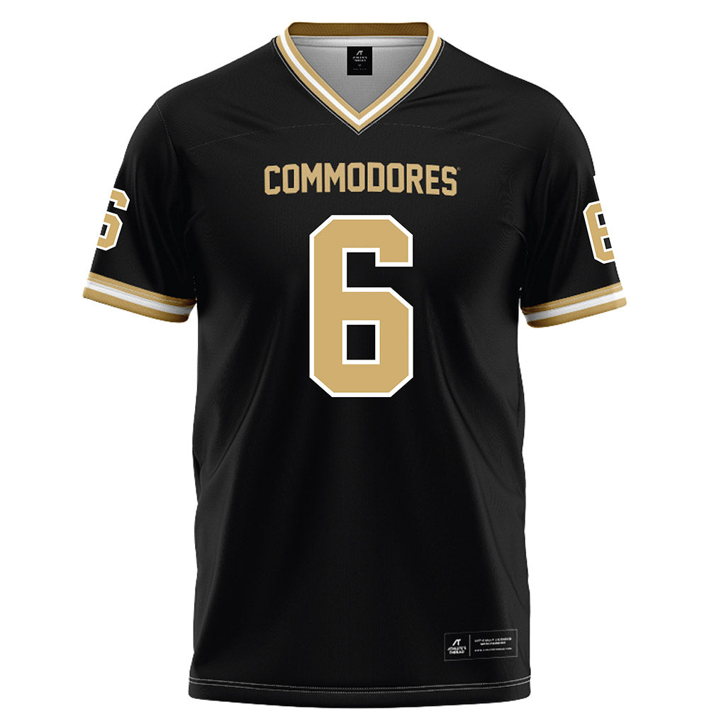 Vanderbilt - NCAA Football : Tre Richardson - Black Football Jersey-0