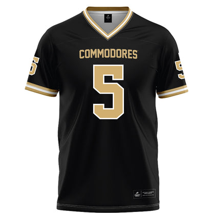 Vanderbilt - NCAA Football : Richie Hoskins V - Black Football Jersey