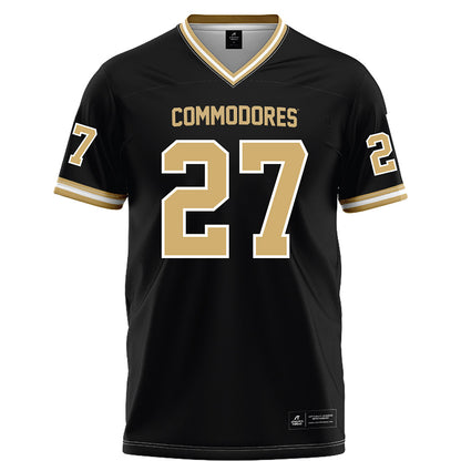 Vanderbilt - NCAA Football : Jaylin Lackey - Black Football Jersey