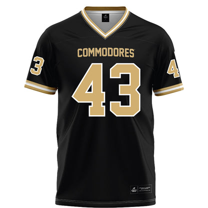 Vanderbilt - NCAA Football : Will Conley - Black Football Jersey