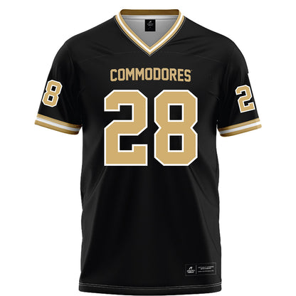 Vanderbilt - NCAA Football : Thomas Jones - Black Football Jersey