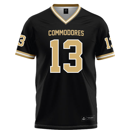 Vanderbilt - NCAA Football : Chase Gillespie - Black Football Jersey