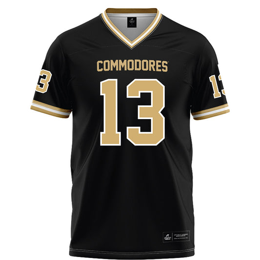 Vanderbilt - NCAA Football : Chase Gillespie - Black Football Jersey