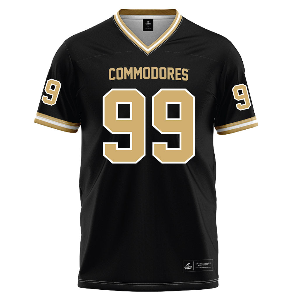 Vanderbilt - NCAA Football : Joshua Singh - Black Football Jersey-0