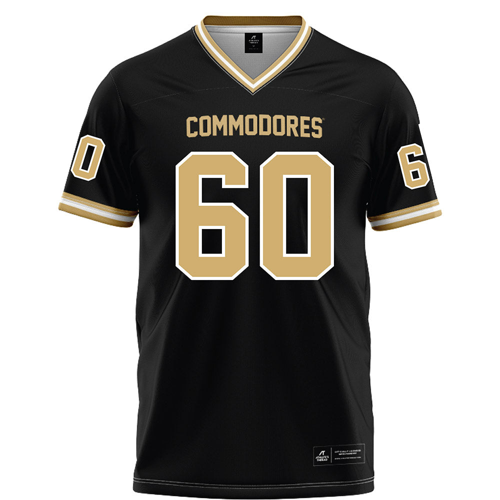 Vanderbilt - NCAA Football : Duncan MacDonald - Black Football Jersey-0