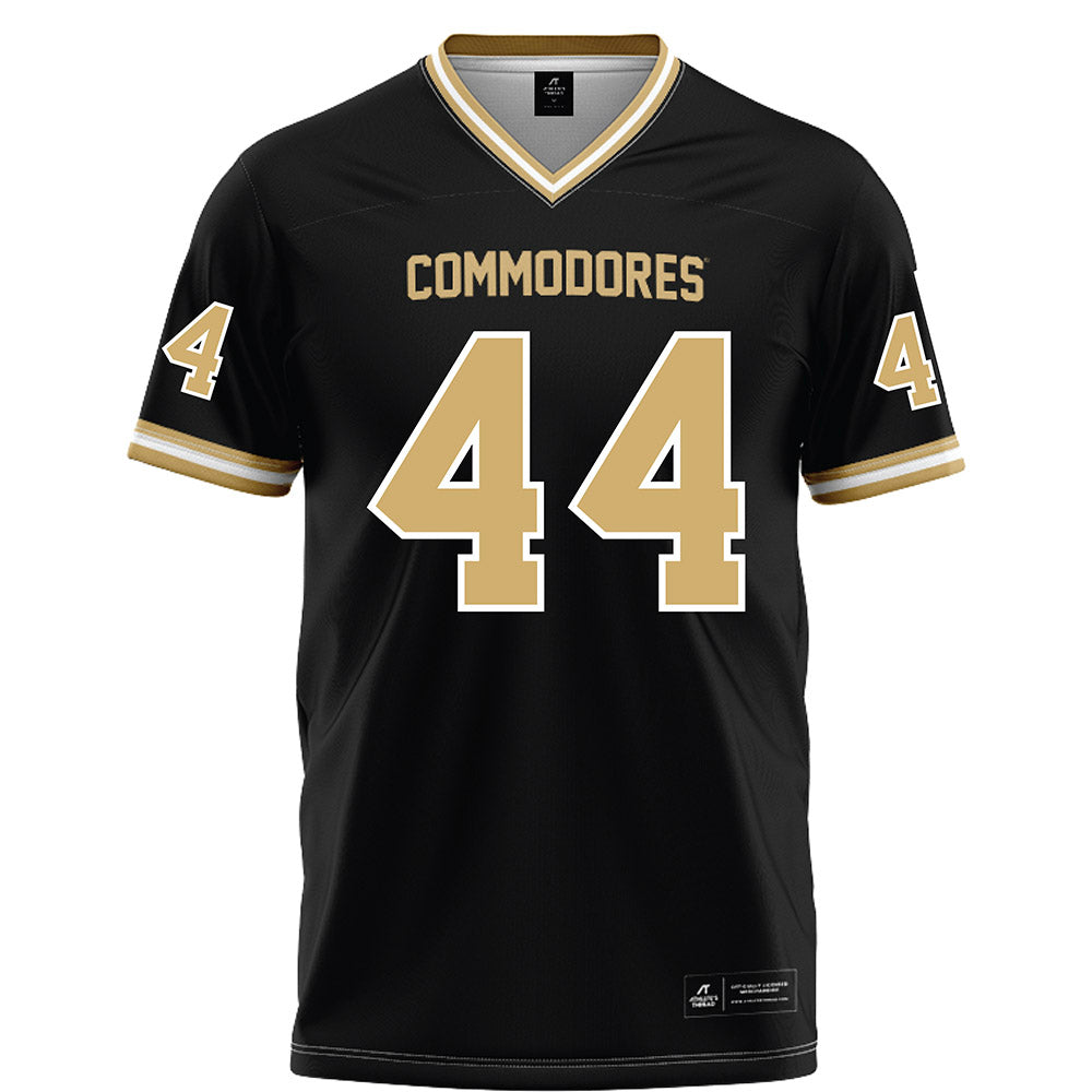 Vanderbilt - NCAA Football : Gabe Fisher - Black Football Jersey-0