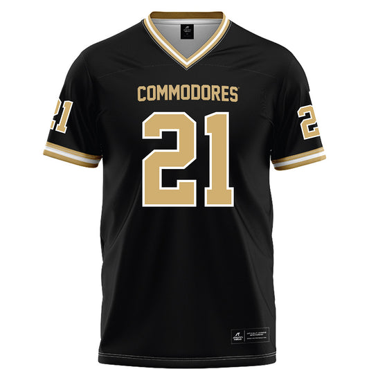 Vanderbilt - NCAA Football : Davin Chandler - Black Football Jersey-0