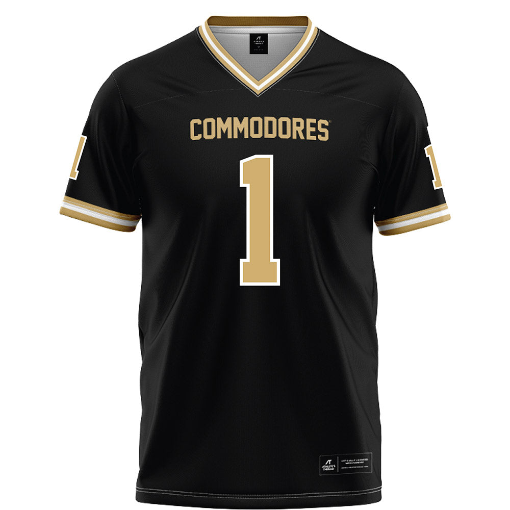 Vanderbilt - NCAA Football : Dontae Carter - Black Football Jersey-0