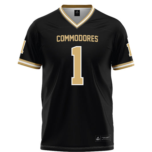 Vanderbilt - NCAA Football : Dontae Carter - Black Football Jersey-0