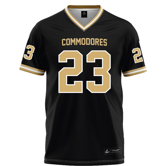 Vanderbilt - NCAA Football : Carson Lawrence - Black Football Jersey-0