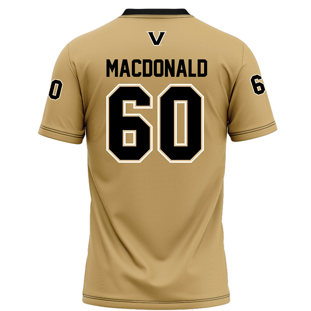 Vanderbilt - NCAA Football : Duncan MacDonald - Football Jersey-1