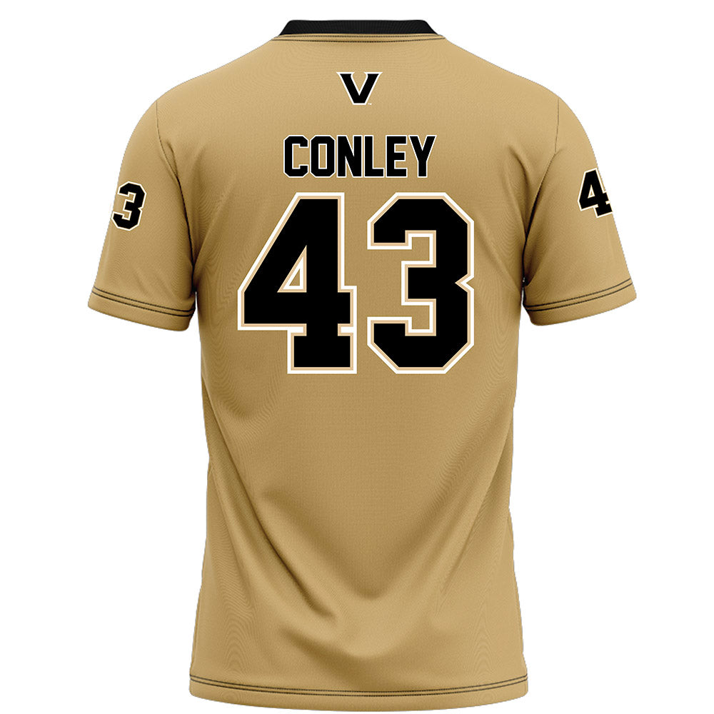 Vanderbilt - NCAA Football : Will Conley - Football Jersey