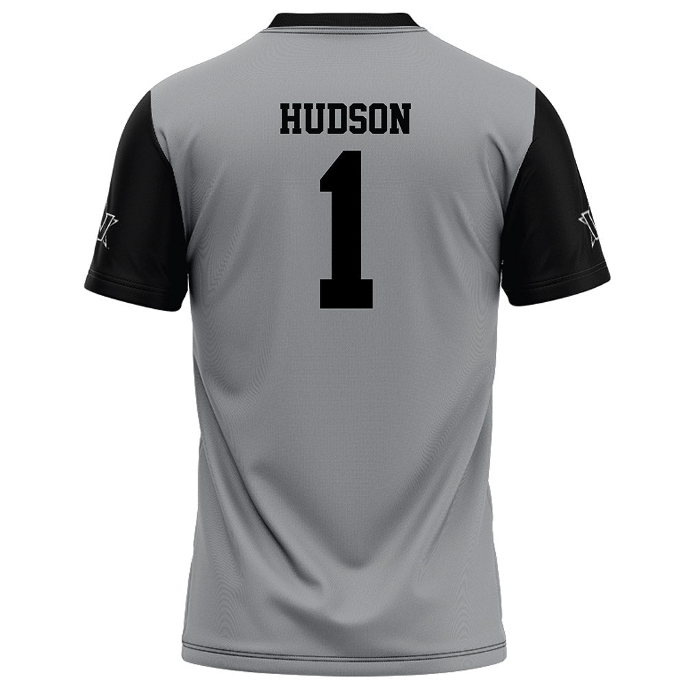 Vanderbilt - NCAA Football : Trent Hudson - Grey Football Jersey-1