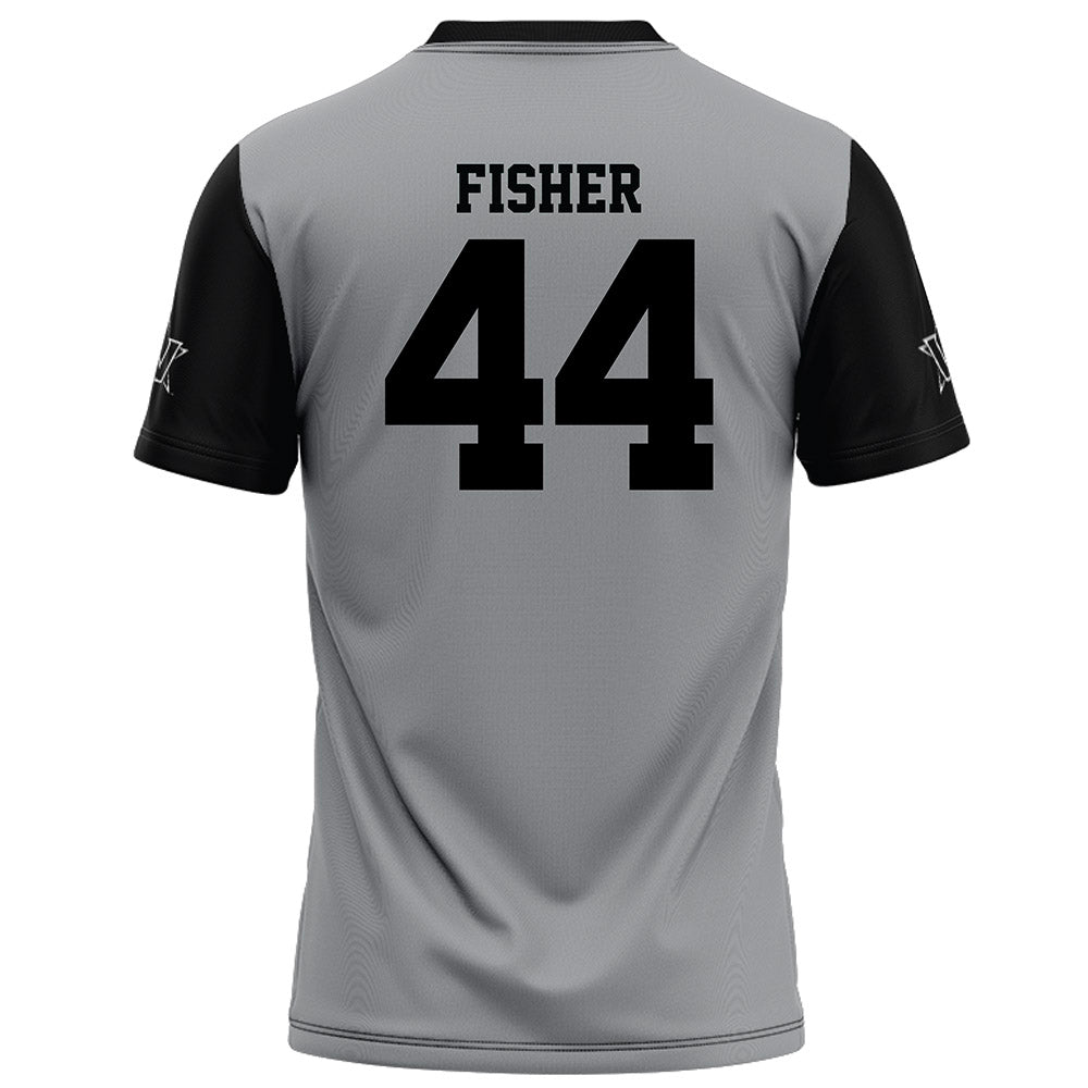 Vanderbilt - NCAA Football : Gabe Fisher - Grey Football Jersey-1