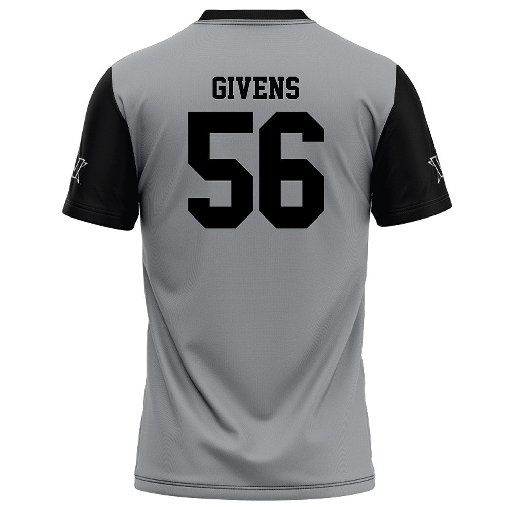 Vanderbilt - NCAA Football : Gunner Givens - Grey Football Jersey-1
