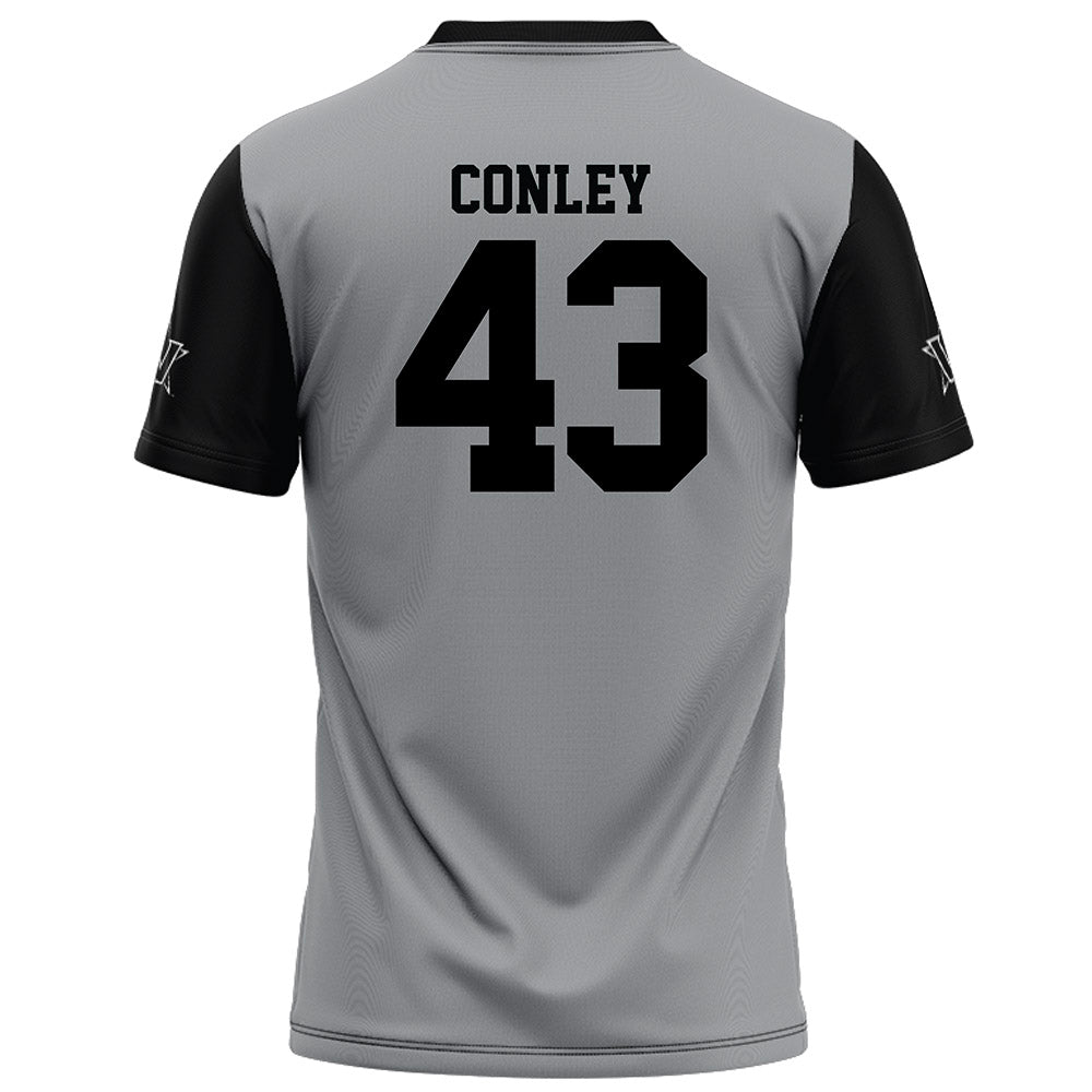 Vanderbilt - NCAA Football : Will Conley - Grey Football Jersey