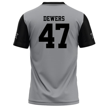 Vanderbilt - NCAA Football : Justin Dewers - Grey Football Jersey-1