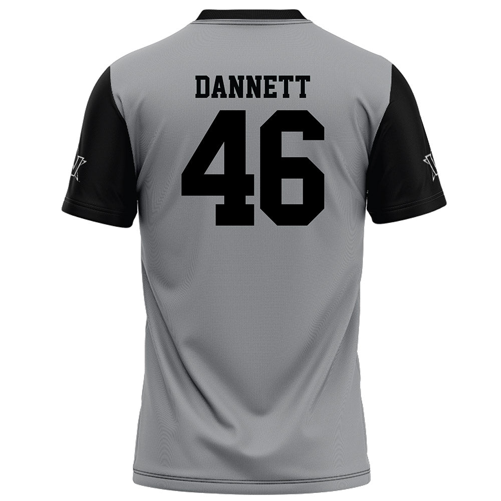 Vanderbilt - NCAA Football : Mustafa Dannett - Grey Football Jersey