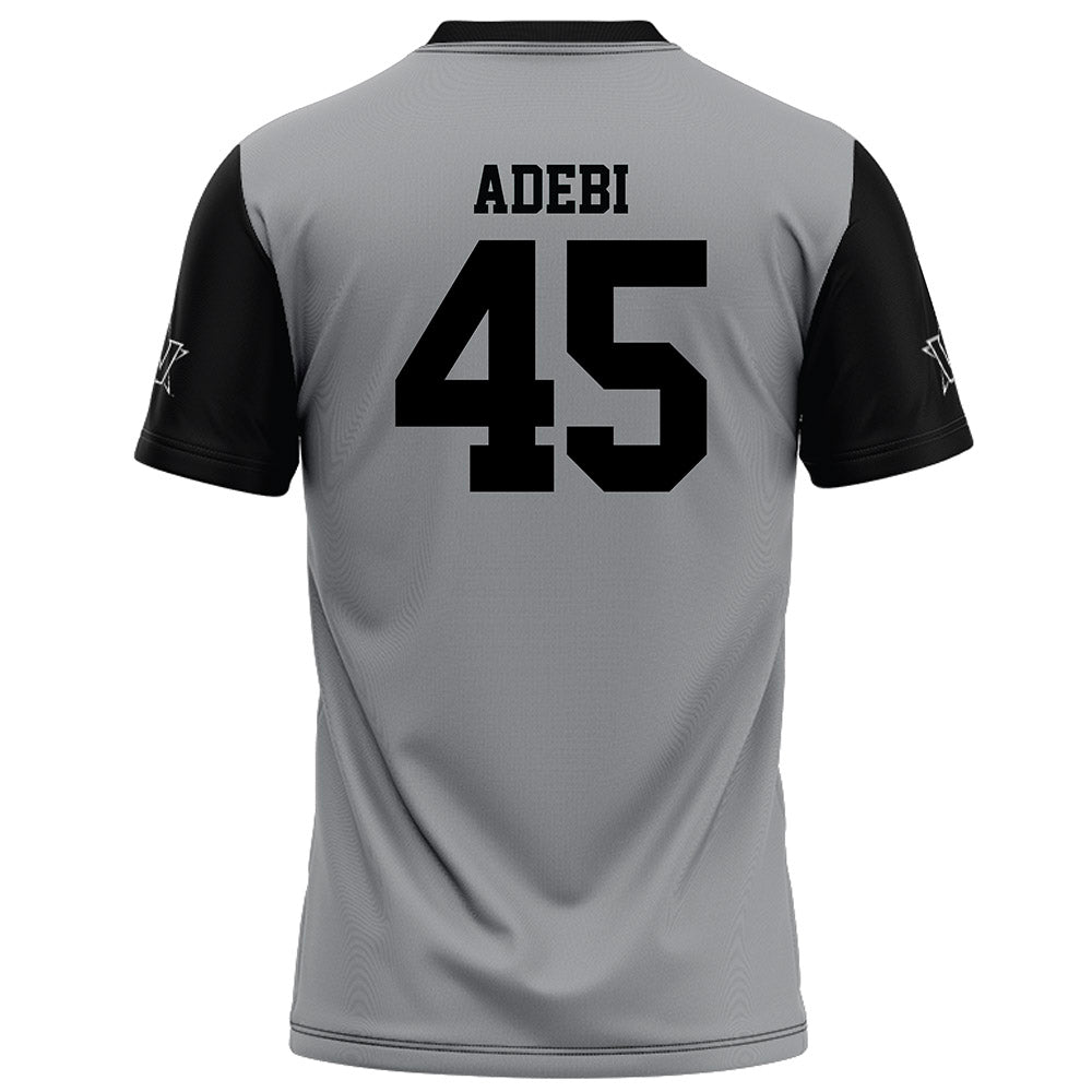 Vanderbilt - NCAA Football : Emmanuel Adebi - Grey Football Jersey-1