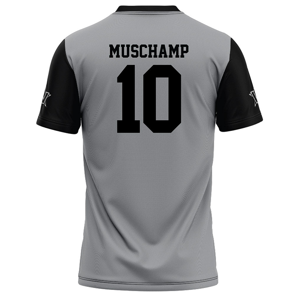 Vanderbilt - NCAA Football : Whit Muschamp - Grey Football Jersey-1