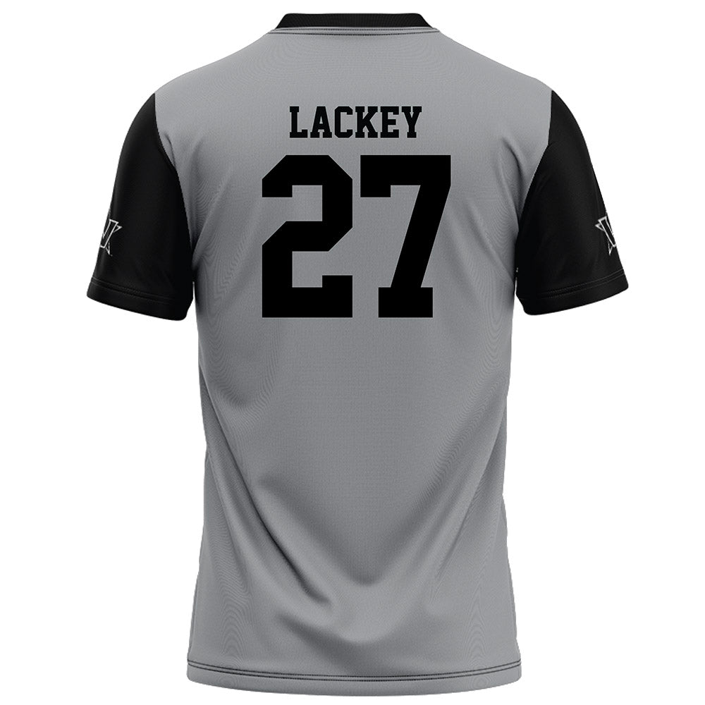 Vanderbilt - NCAA Football : Jaylin Lackey - Grey Football Jersey