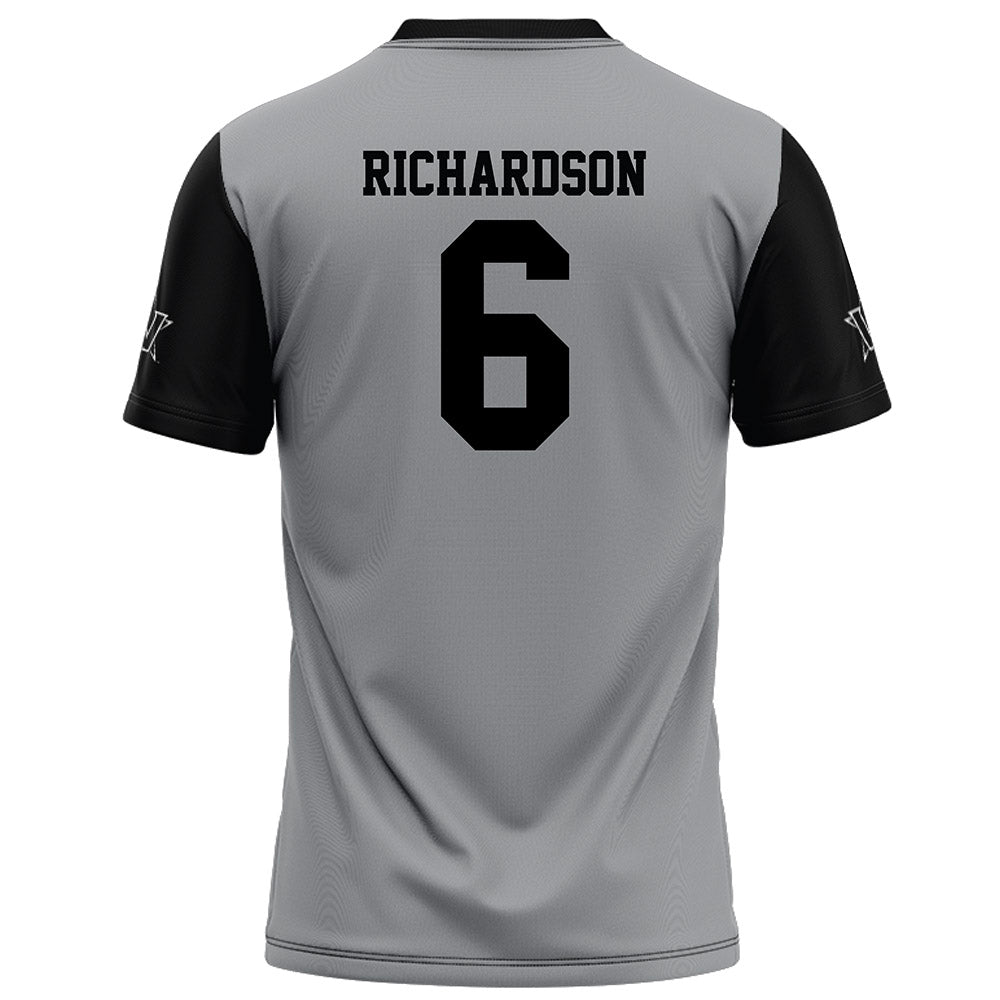 Vanderbilt - NCAA Football : Tre Richardson - Grey Football Jersey-1