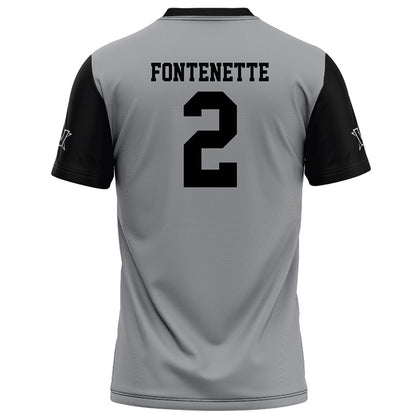 Vanderbilt - NCAA Football : Randon Fontenette - Grey Football Jersey