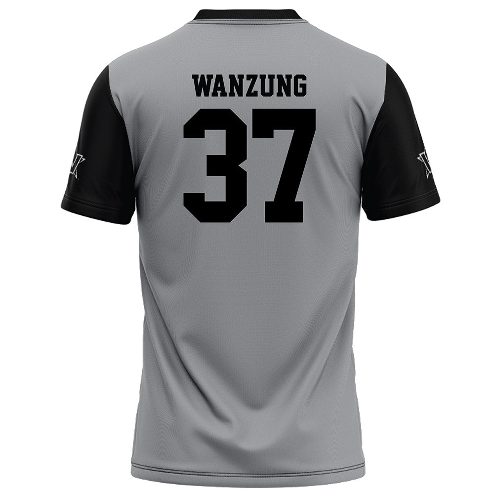 Vanderbilt - NCAA Football : Jack Wanzung - Grey Football Jersey-1