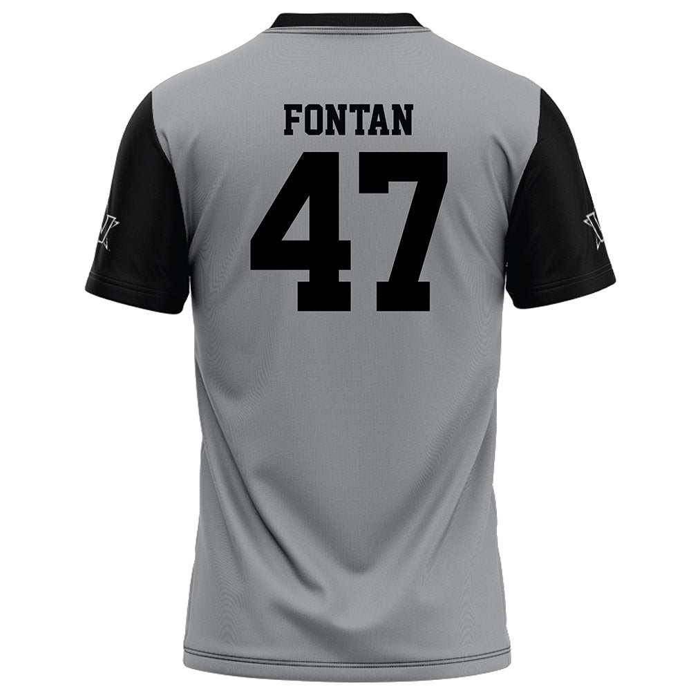 Vanderbilt - NCAA Football : Isaiah Fontan - Grey Football Jersey