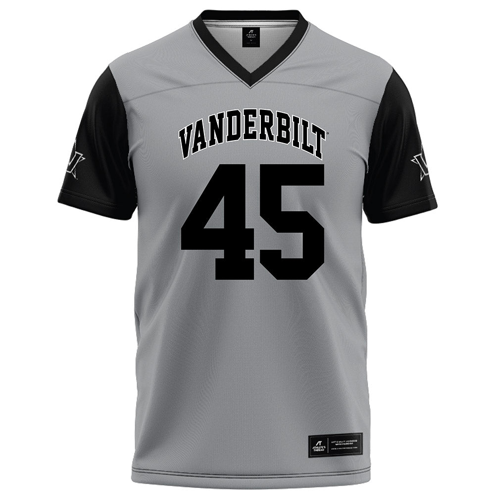 Vanderbilt - NCAA Football : Emmanuel Adebi - Grey Football Jersey-0