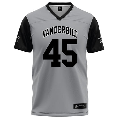 Vanderbilt - NCAA Football : Emmanuel Adebi - Grey Football Jersey-0