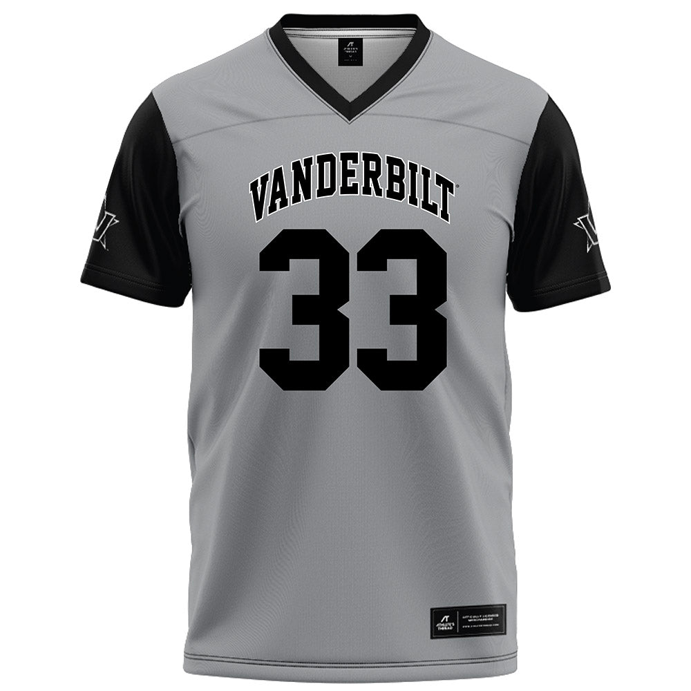 Vanderbilt - NCAA Football : Gabe Fields Jr - Grey Football Jersey-0