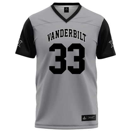 Vanderbilt - NCAA Football : Gabe Fields Jr - Grey Football Jersey-0