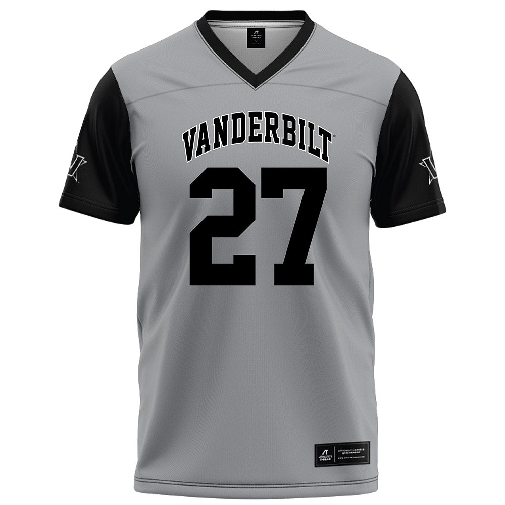 Vanderbilt - NCAA Football : Jaylin Lackey - Grey Football Jersey