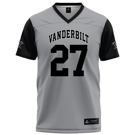 Vanderbilt - NCAA Football : Jaylin Lackey - Grey Football Jersey