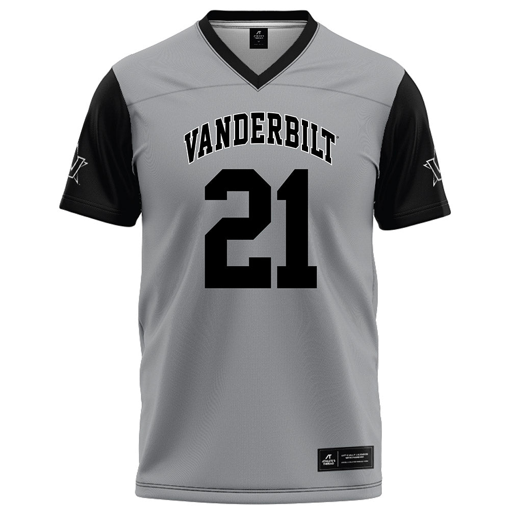 Vanderbilt - NCAA Football : Davin Chandler - Grey Football Jersey-0