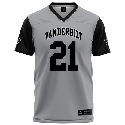 Vanderbilt - NCAA Football : Davin Chandler - Grey Football Jersey-0
