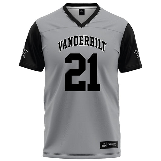 Vanderbilt - NCAA Football : Davin Chandler - Grey Football Jersey-0